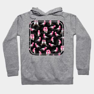 Pink galah cockatoo pattern Hoodie